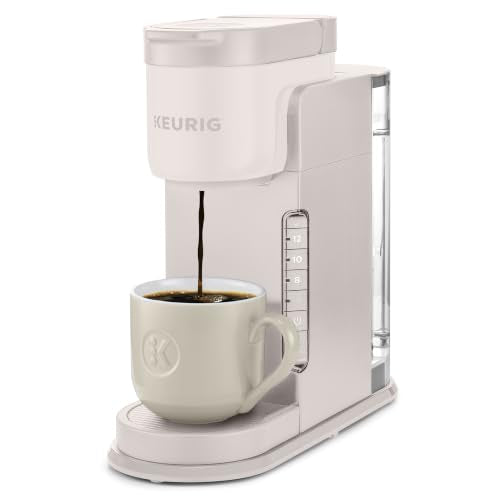 Warm Stone Color Single Serve K-Cup Coffee Maker With Strong Brew & Tank