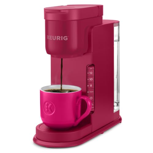 Holiday Berry Color Single Serve K-Cup Coffee Maker With Strong Brew & Tank