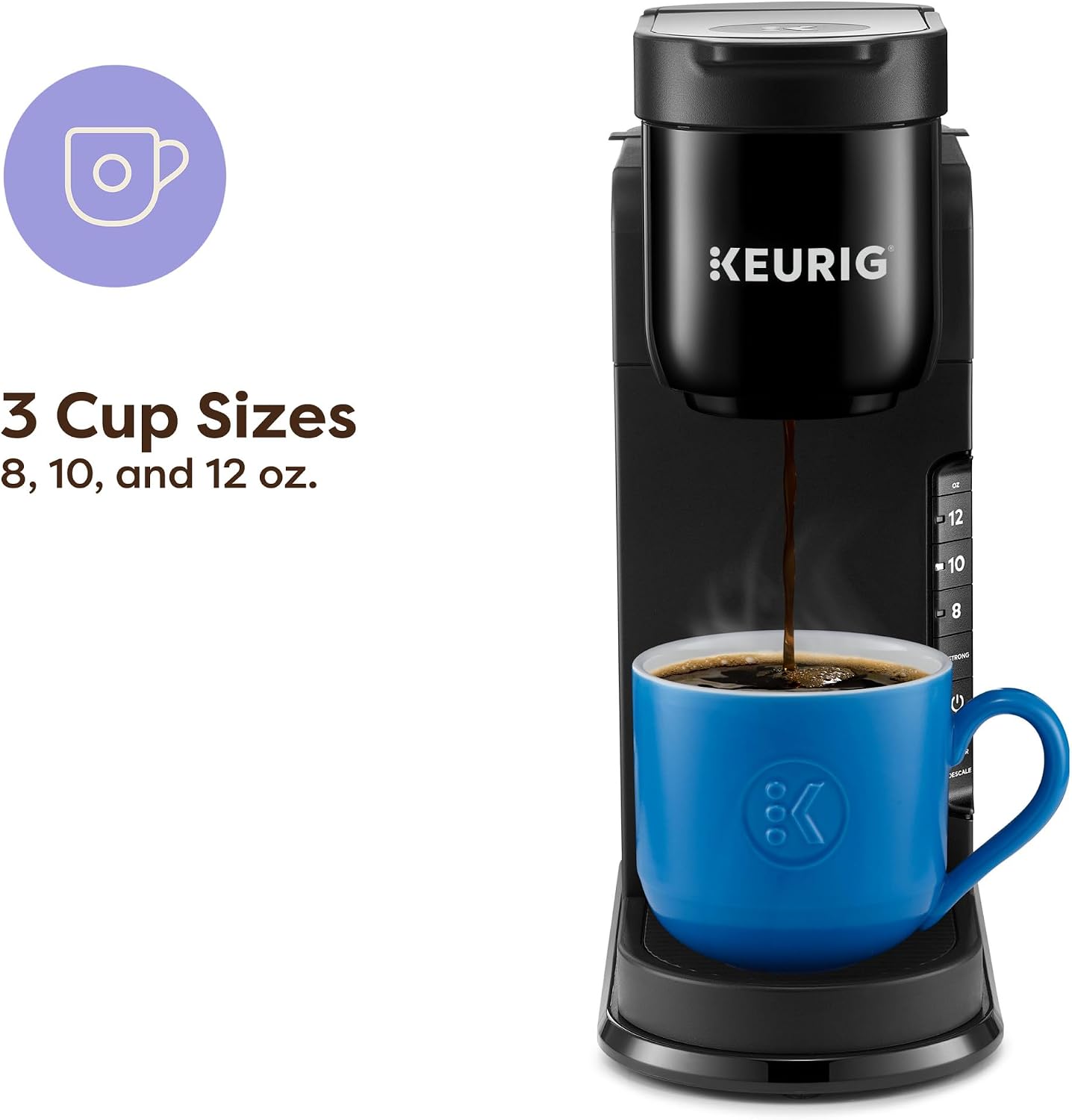 Single Serve K-Cup Coffee Maker With Strong Brew & Tank