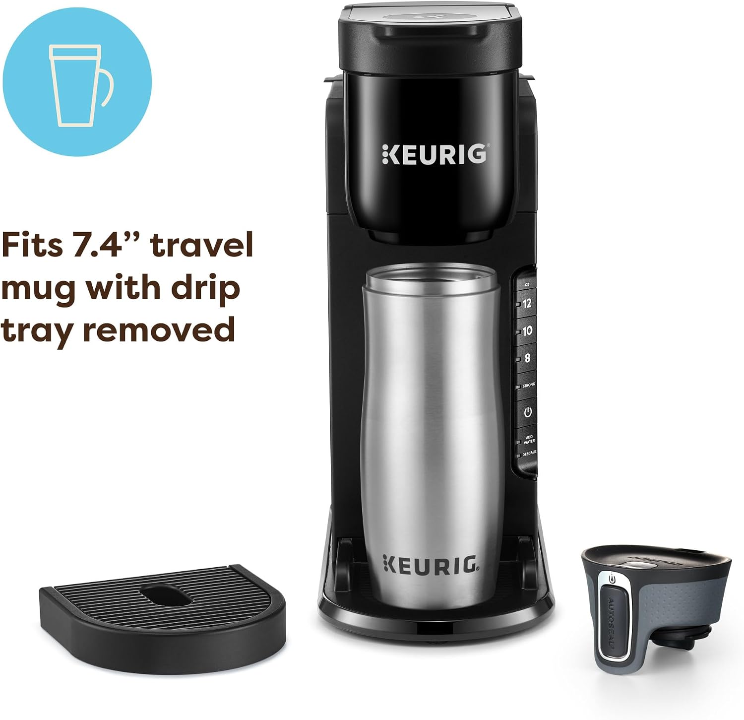 Single Serve K-Cup Coffee Maker With Strong Brew & Tank