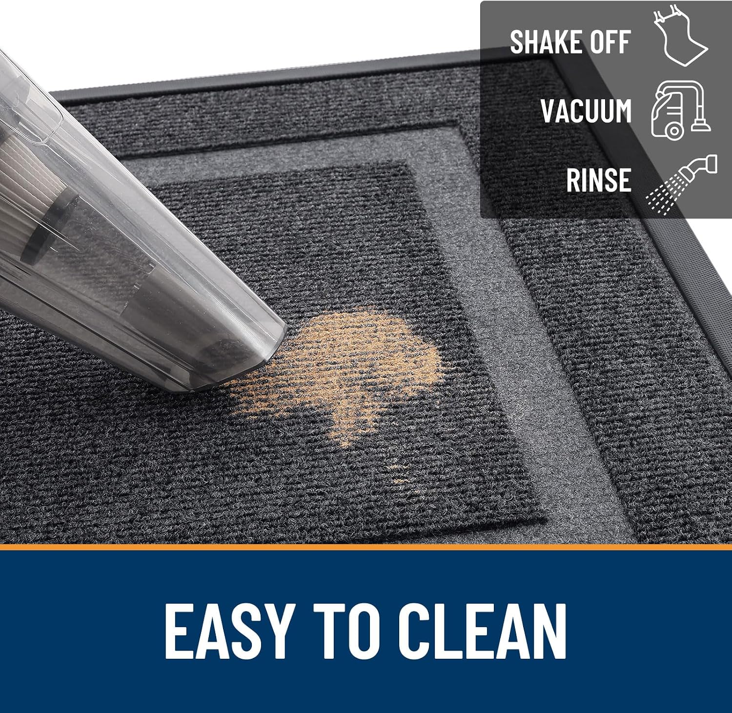 Low-Profile Heavy-Duty Door Mat – Indoor Outdoor Use
