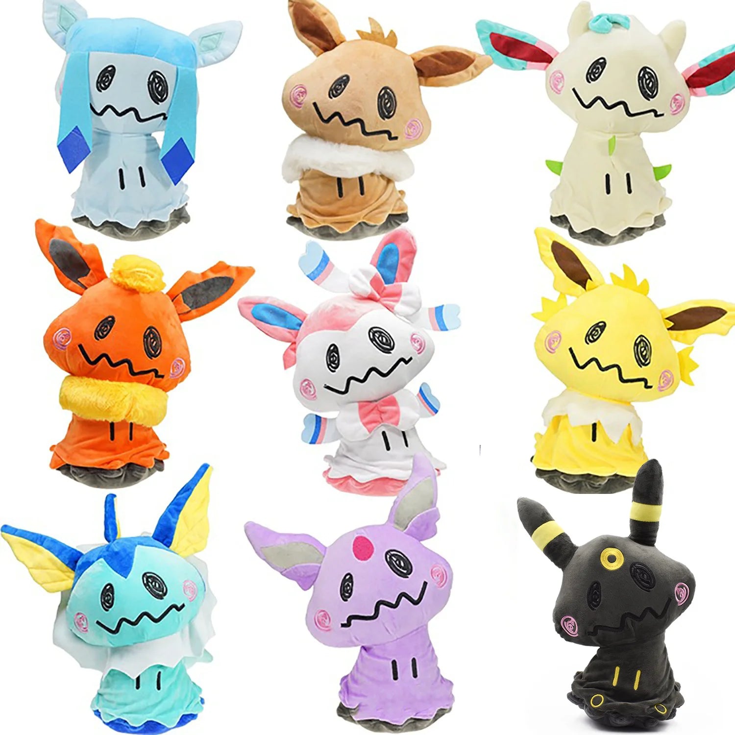 8-Inch Eeveelution Mimikyu Cosplay Plush Toy Doll